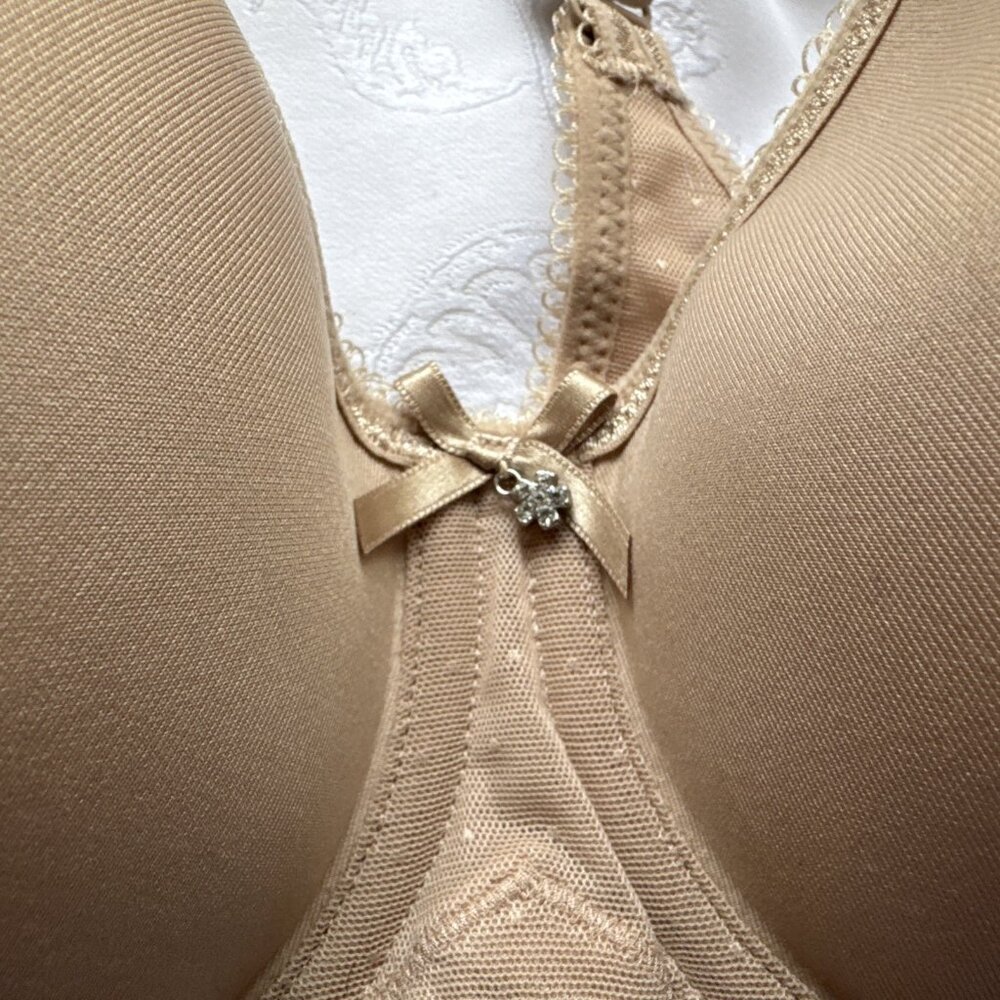 Wacoal 853186 Retro Chic Contour Underwire T-Shirt Bra Toast 32DD NEW $72 - Picture 5 of 8